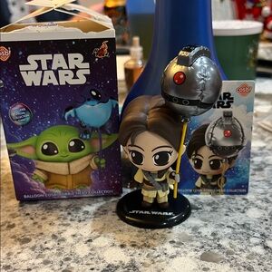 Cosbi Star Wars Leia Organa with Thermal Detonator balloon